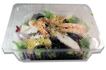 Nell’immagine insalata di mare preparata per tutti i Clienti di Haiku secondo la vera ricetta giapponese, pronta per essere portata a casa in una comoda vaschetta che ne preserva i sapori