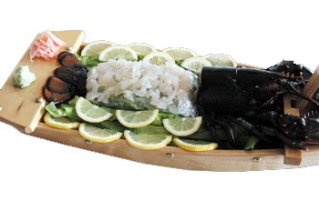 barca di sushi e sashimi menu giapponese bologna