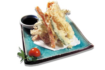 tempura mista verdura e gamberoni fritti menu giapponese bologna