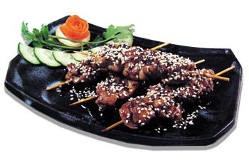 yaki tori spiedino di pollo con salsa teriyaki menu giapponese bologna